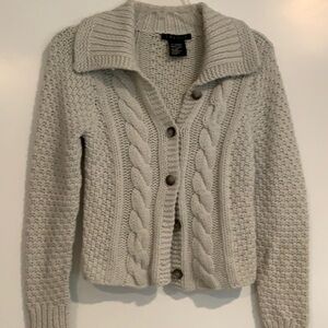 Theory 100% Cashmere Knitted Sweater Jacket